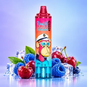 RandM Tornado 15000 Blue Razz Cherry